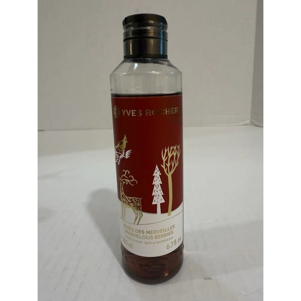 Yves Rocher Marvelous Berries Shower Gel,White Vanilla&Heart Pine Tree Hand Soap